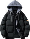 【20%OFFクーポン】ダウンジャケット メンズ 冬 大きいサイズ フード付き 暖かい 防寒 防風 カジュアル ゆったり 軽量 ダウンコート 冬コート 中棉ジャケット rtt-23 M~7L