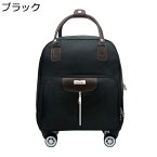 【全店10％OFFクーポン】トロリーバッグ 機内持込 超軽量 収納便利 小型 47L キャリーバッグ ショルダーバッグ オックスフォード布 防水 ダブルキャスター 360度回転 静音 耐衝撃 出張 旅行 通学 ソフトキャリーケース ブラック