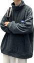 【20%OFFクーポン~】ハイネック パーカー メンズ 秋冬 厚手 防寒 長袖 トレーナー フーディ 大きいサイズ ゆったり おしゃれ 着回し かっこいい カジュアル 運動 トップス 無地 M-5XL