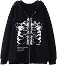 【20%OFFクーポン~】ゴシックパンク メンズ パーカー ジップアップ サブカル プリント スウェット トレーナー レディース 大きいサイズ ジャケット スポーツ フード 付き オシャレ カジュアル カーディガン コート ジ