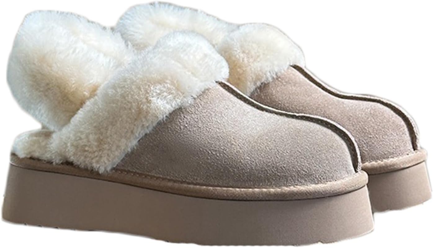 【20%OFFクーポン〜】冬用 スノーブーツ ショートブーツ レディース ボア付き 厚底 スリッポン 短靴 ミドルカット 保温 防寒対策 ムートンシューズ 脚長 履きやすい 雪対策 衝撃吸収 滑りにくい 旅行 お出かけ