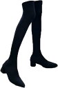 【20%OFFクーポン〜】ソックスブーツ ニーハイ ストレッチブーツ ハイヒール5cm ニット レディース ロング オーバーニー 秋冬 ポインテッドトゥ 太ヒール ミドルヒール 落ちない ソフト 足細 デート 歩きやすい
