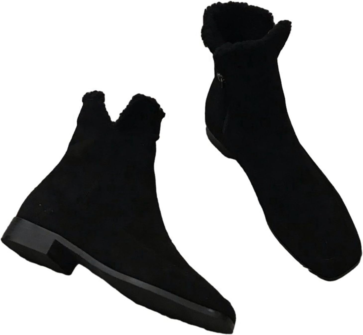 【20%OFFクーポン〜】ムートンブーツ ミドルカット 冬用 裏ボア レディース スノーブーツ サイドジップ..