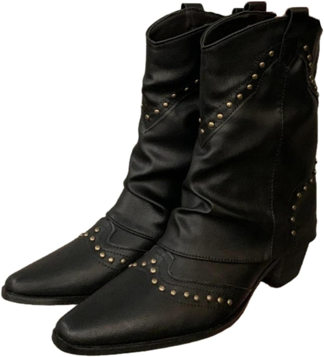 【20%OFFクーポン～】ショートブーツ レディース 袴ブーツ エンジニア 革靴 くしゅくしゅ 細見え ポインテッドトゥ おしゃれ 疲れにくい フェミニン ウィングチップ 秋冬 滑り止め ゆったり バイク用 パーティ ス