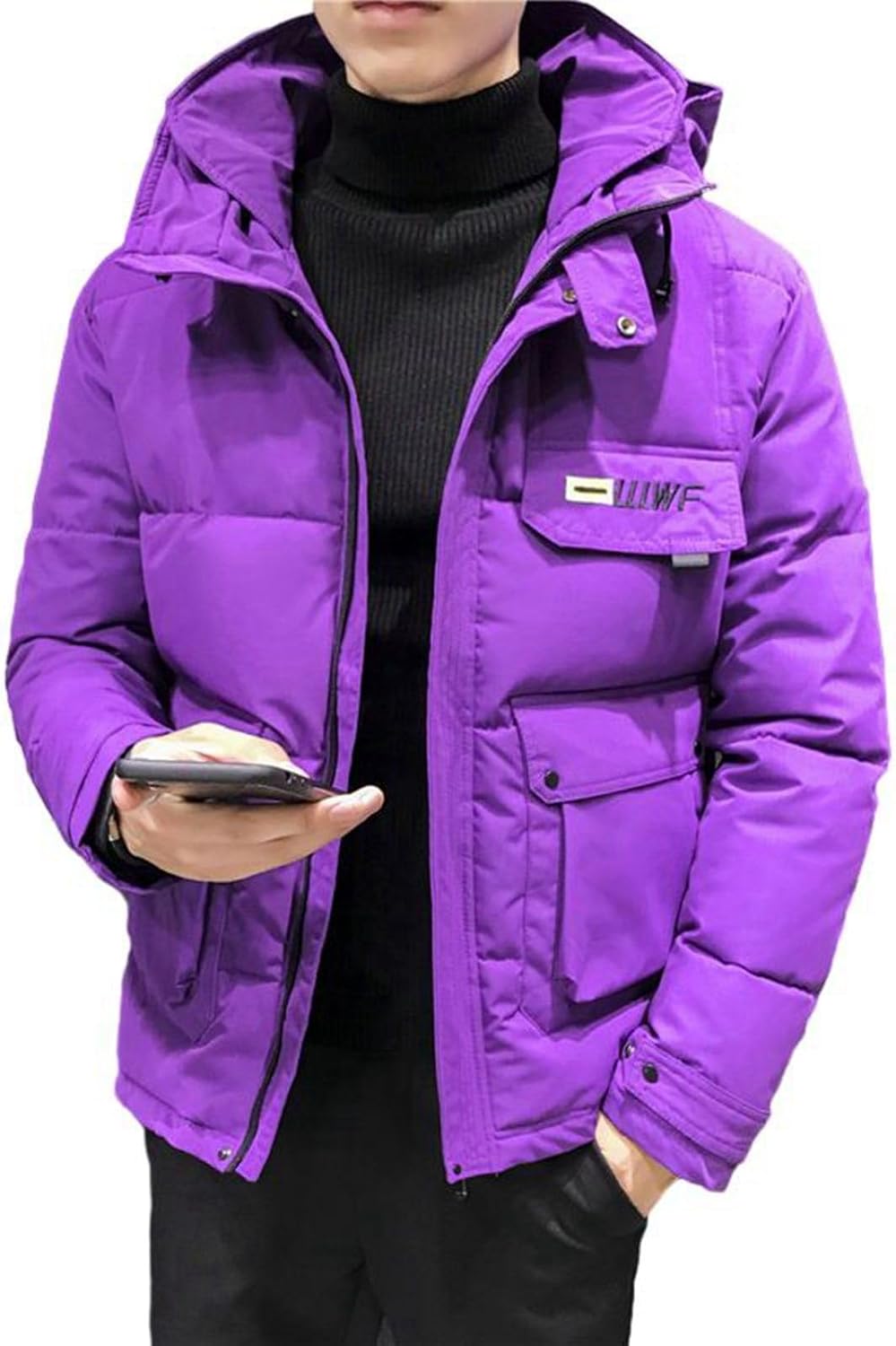 【20%OFFクーポン〜】中綿ジャケット メンズ 厚手 冬 ジャンパー 綿入り 保温ブルゾン フード付き ウインドブレーカー 防風 防寒着 アウター 綿服 ジャンパー お洒落 かっこいい 日常 アウトドア 作業着 ウオーキングのサムネイル