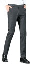 【20%OFFクーポン〜】メンズ スラックス ストライプ柄 スーツパンツ ビジネススラックス 細身 スリム フィット ストレッチ ロングパンツ ストレート 紳士...