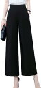【20%OFFクーポン~】シフォン ガウチョパンツ レディース ワイドパンツ 9分丈 アンクル丈 ゆったり 夏 イージーパンツ リラックス 大きいサイズ バギーパンツ 通気 ハイウエスト コンサバ系 優雅 キュロットパンツ