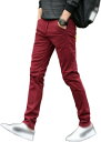 【20%OFFクーポン~】スキニーパンツ スキニー メンズ ストレッチ ストレッチパンツ ズボン チノパン スキニーフィットパンツ スリムチノパン 黒 ブラック 赤 レッド ボトムス 春 秋服 春服 夏 ビジネス カジュアル