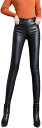 【20%OFFクーポン~】ロングパンツ ハイウェスト レザーパンツ レディース レギンス PU フェイクレザー 美脚 美尻 細身 光沢あり ダンス衣 無地 セクシー かっこいい 秋冬 ストレッチ 厚み 軽さ 弾力性 タイト 体