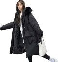 【20%OFFクーポン~】ダウンジャケット レディース ロング丈 ダウンコート 防寒 アウター ファー ファスナー フード付き 冬春 ウルトラライト 軽量 フード アウター ゆったり 着痩せ 宴会 披露宴 リクルート デイリー