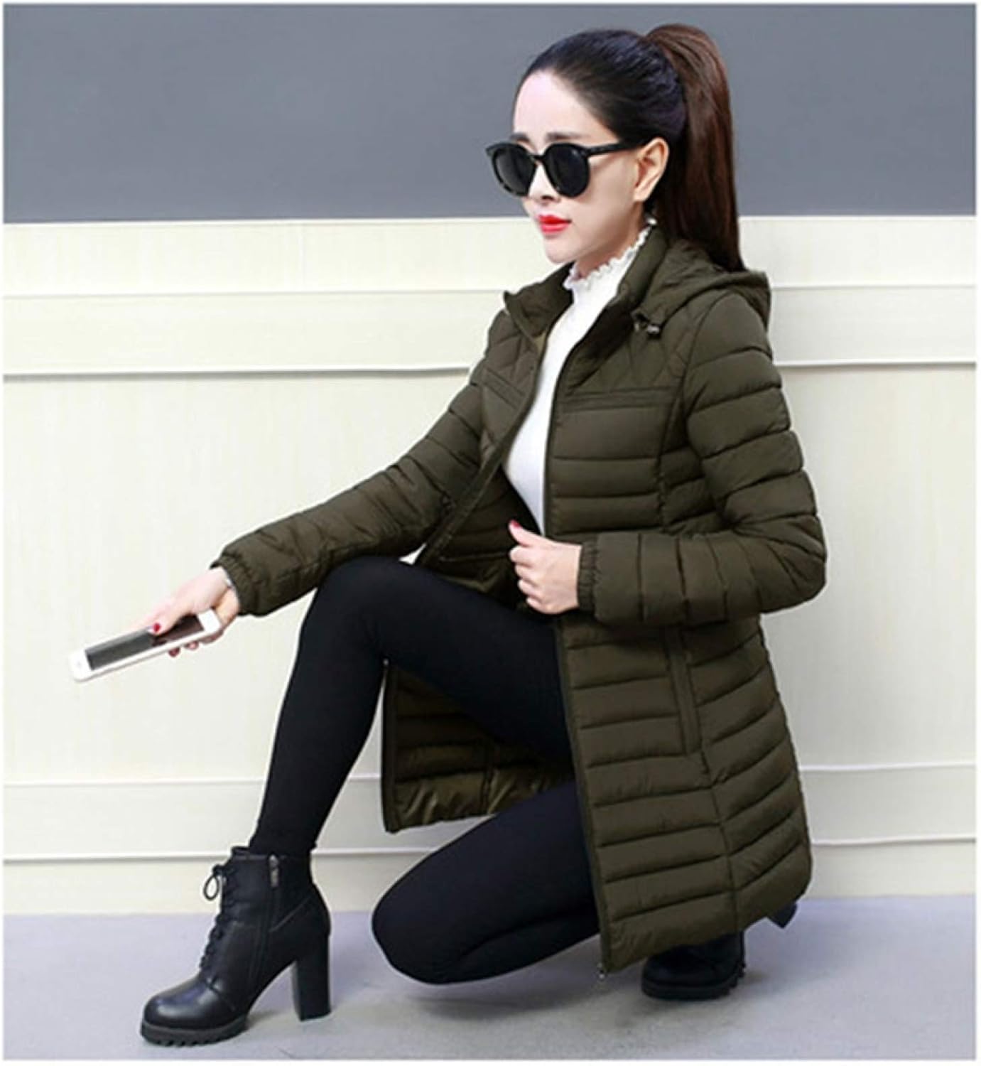 【20%OFFクーポン〜】軽量 ロングコート ロングダウン ダウンコート アウター 外套 上着 冬コート カジュアル ファッション ダウンジャケット 着痩せ 冬物 冬服 防風 保温 おしゃれ レディース 大きいサイズ フード付