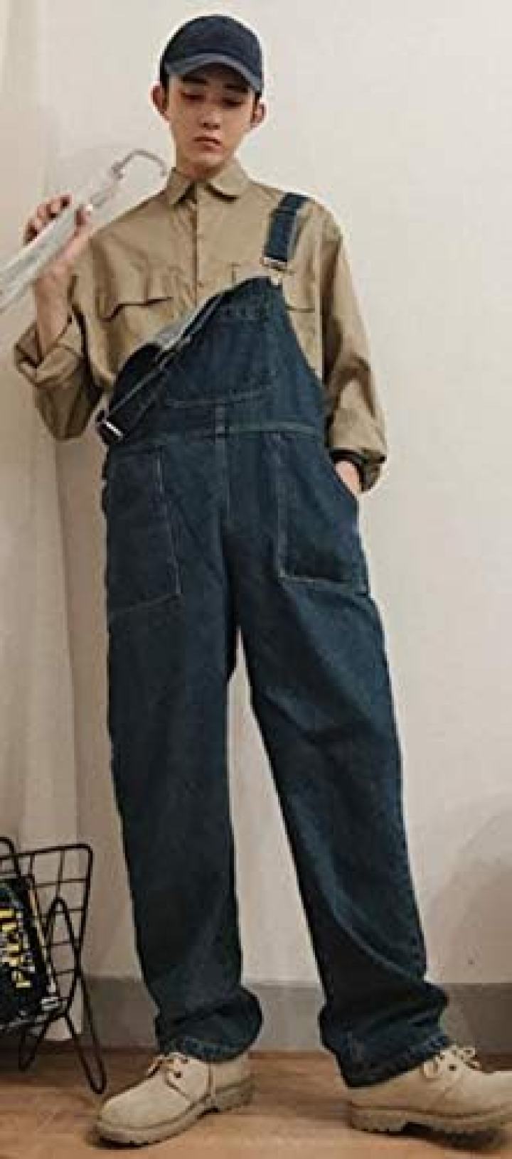 【20%OFFクーポン〜】デニムサロペット メンズ オーバーオール デニムパンツ ゆったり ファッション ジーンズ ストリート系 オールインワン 韓国ファッション