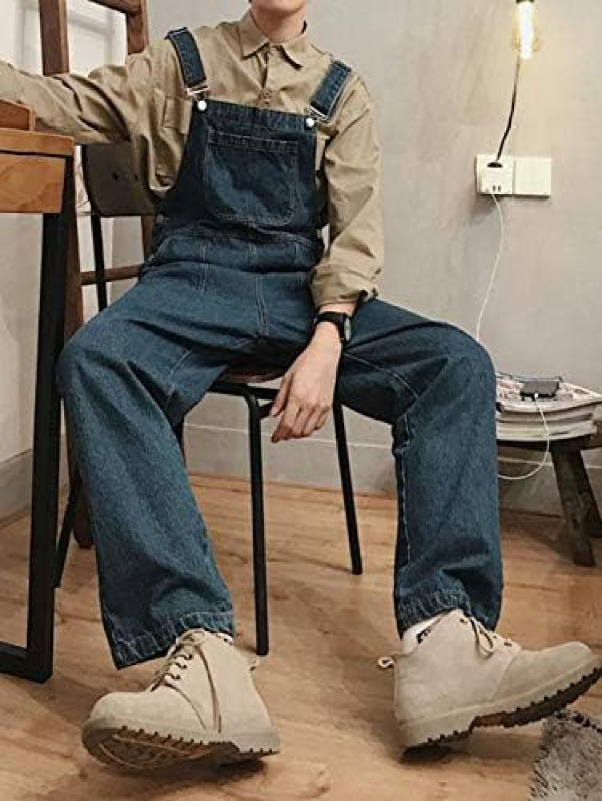 【20%OFFクーポン〜】デニムサロペット メンズ オーバーオール デニムパンツ ゆったり ファッション ジーンズ ストリート系 オールインワン 韓国ファッション