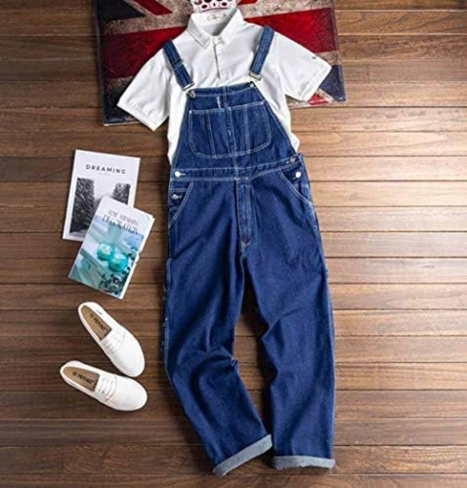 【20%OFFクーポン〜】サロペット メンズ デニム オーバーオール ジーンズ ゆったり ロングパンツ サスペンダー デニムパンツ ストレート ジーパン オールインワン おしゃれ