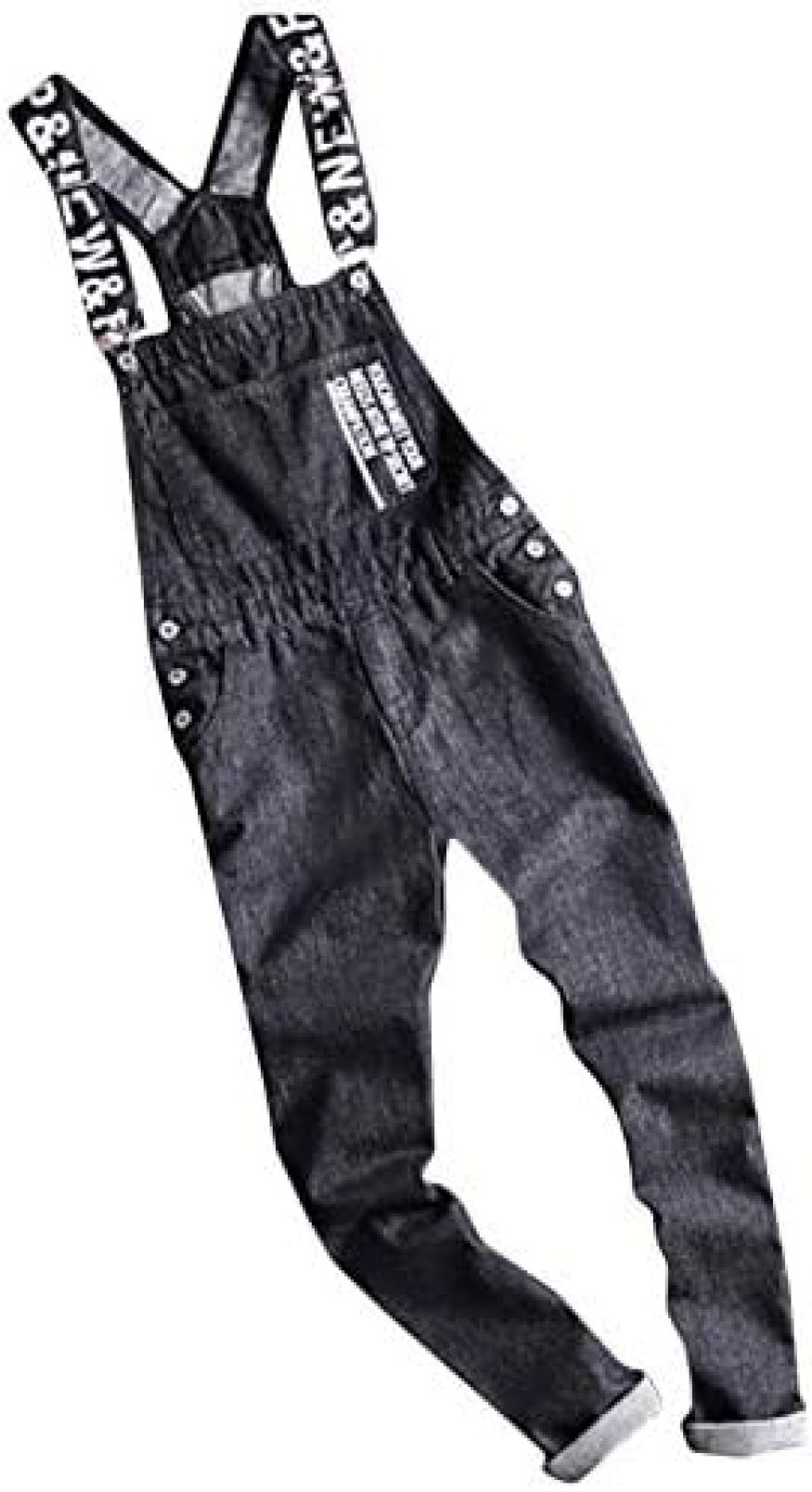 【20%OFFクーポン〜】デニムパンツ メンズ サロペット デニム 大きいサイズ オーバーオール オシャレ ロング ジーンズ カジュアル つなぎ オールインワン ファッション 英字プリント ジーパン