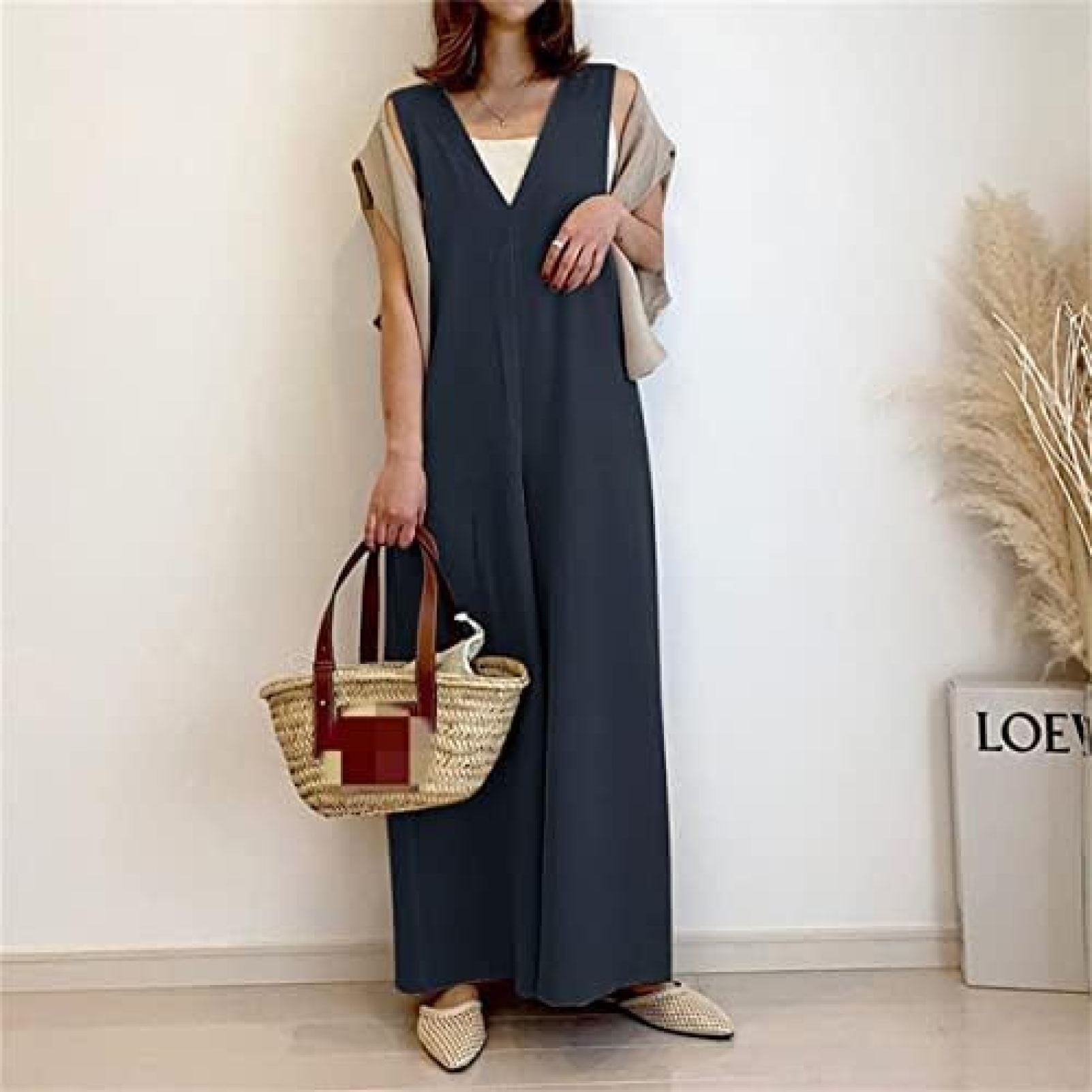 【20%OFFクーポン〜】オールインワン レディース サロペット オーバーオール ワイドパンツ ロングパンツ サロペットパンツ ジャンパーパンツ ズボン パンツ パンツドレス サスペンダー ワンピース ロング 春夏秋冬 マキシ
