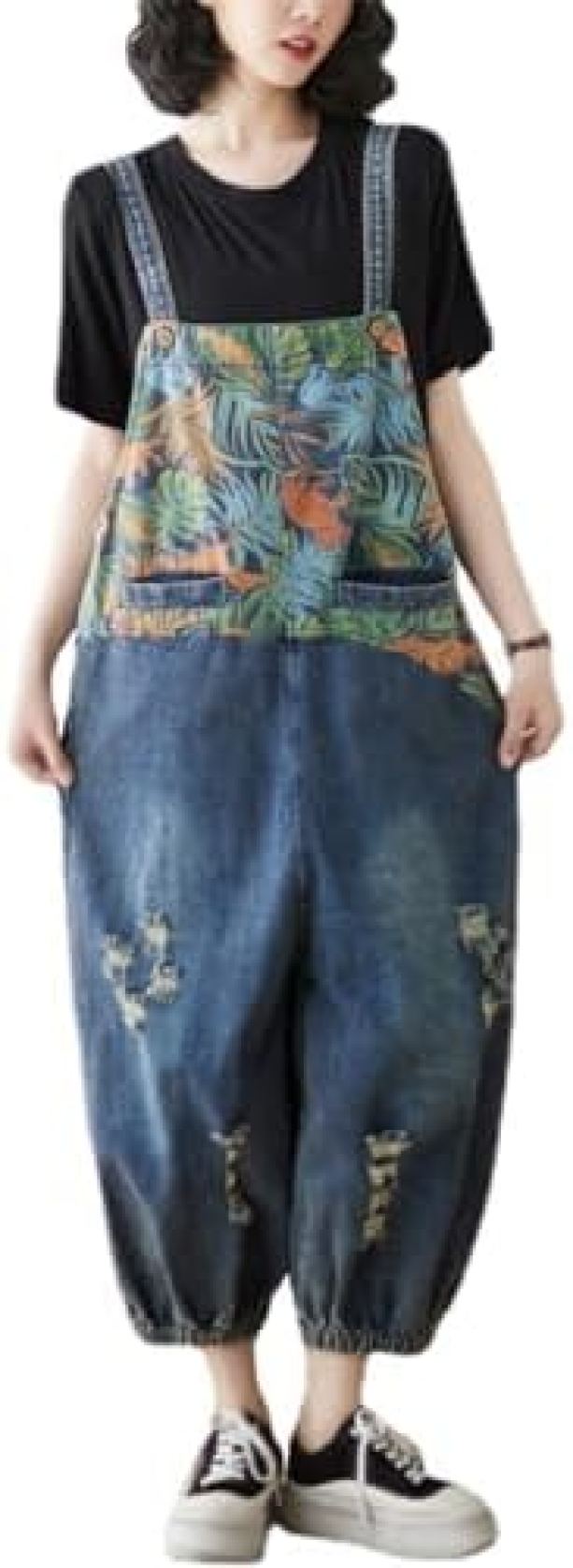 【20%OFFクーポン〜】サロペット レディース デニム オーバーオール ゆったり 体型カバー カジュアル ..