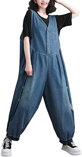【20%OFFクーポン〜】オーバーオール サロペット レディース デニム ロング パンツ つなぎ オールインワン ハイウエスト ダメージ加工 カジュアル ジーンズ サロペット 【20%OFFクーポン〜】オーバーオール サロペット レディース デニム ロング パンツ つなぎ オールインワン ハイウエスト ダメージ加工 カジュアル ジーンズ サロペット