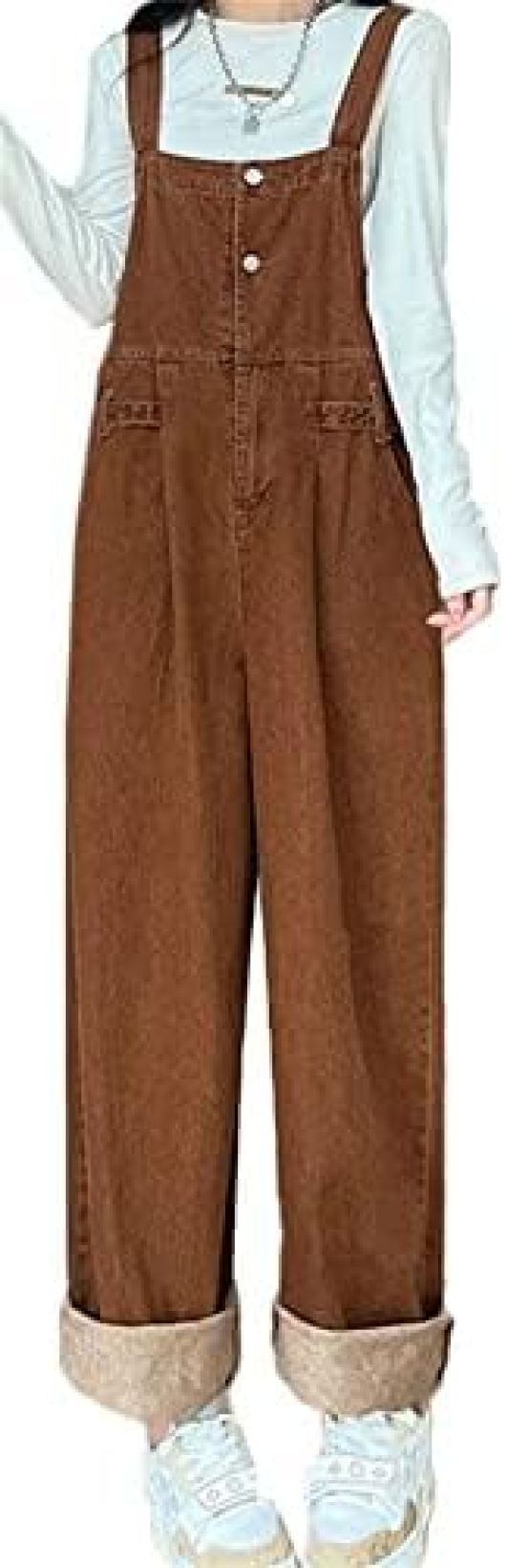 【20%OFFクーポン〜】サロペット レディース オーバーオール オールインワン ロングパンツ デニムパンツ ワイドパンツ ロング丈 ポケット付き カジュアル 大きいサイズ シンプル ゆったり 体型カバー 春夏秋冬 中厚手 つ