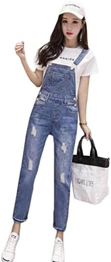 【20%OFFクーポン〜】レディース サロペット デニム ダメージ加工 ジーンズ ゆったり オーバーオール 韓国 ファッション ロングパンツ カジュアル 原宿系 ジーパン 通学 オールインワン 【20%OFFクーポン〜】レディース サロペット デニム ダメージ加工 ジーンズ ゆったり オーバーオール 韓国 ファッション ロングパンツ カジュアル 原宿系 ジーパン 通学 オールインワン