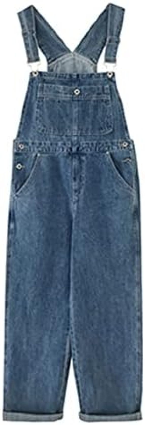 【20%OFFクーポン〜】オーバーオール レディース デニム サロペット パンツ ゆったり オールインワン デニムパンツ ジーンズ ロングパンツ ボトムス 体型カバー カジュアル 普段着 おしゃれ