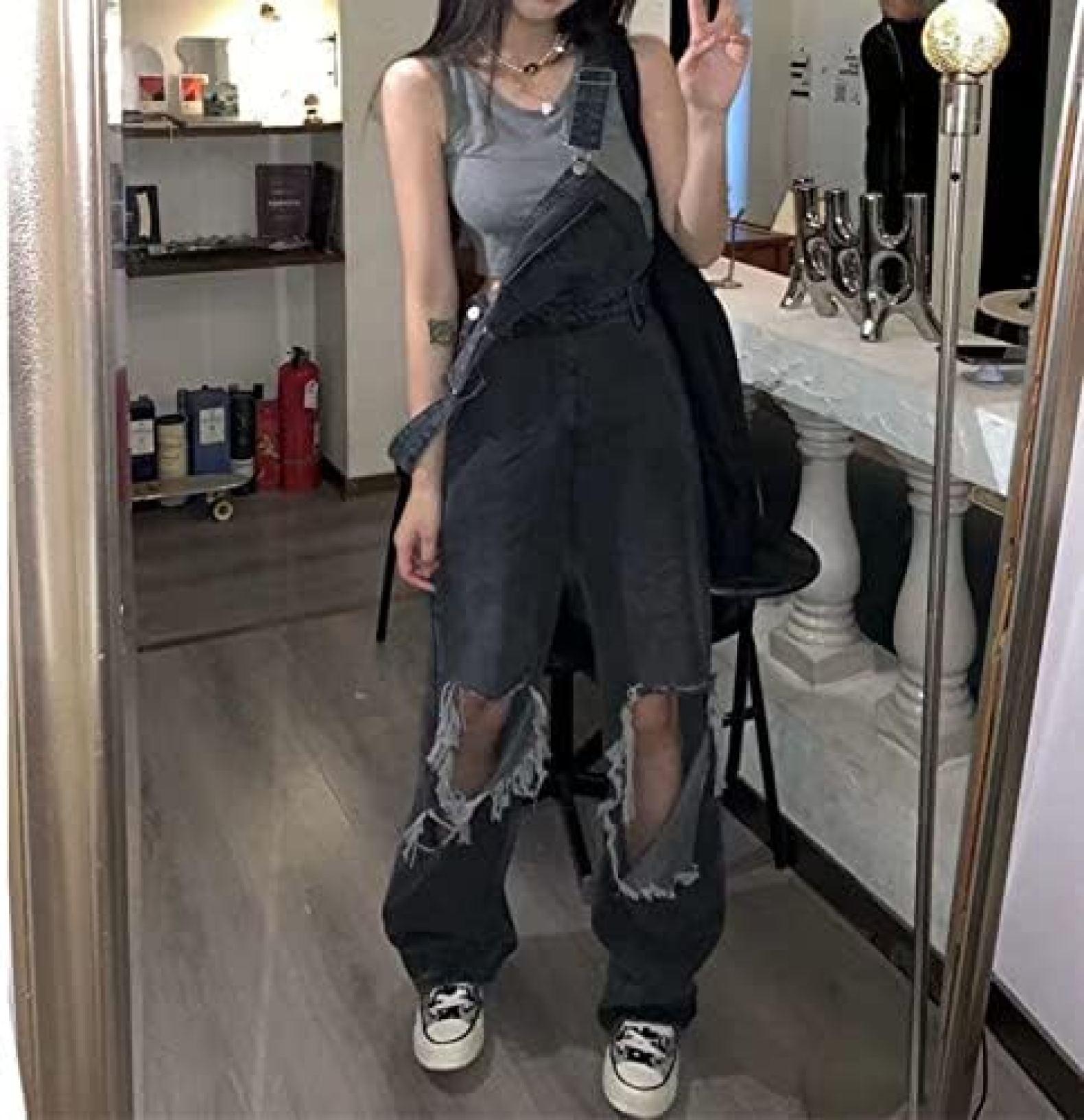 【20%OFFクーポン〜】綺麗め カジュアル ロング ワイド サロペット レディース デニム 大きいサイズ ワイドパンツ オールインワン パンツ ゆったり 薄手 春夏 ジーンズ デニムサロペット 女性 サロペットパンツ オーバ