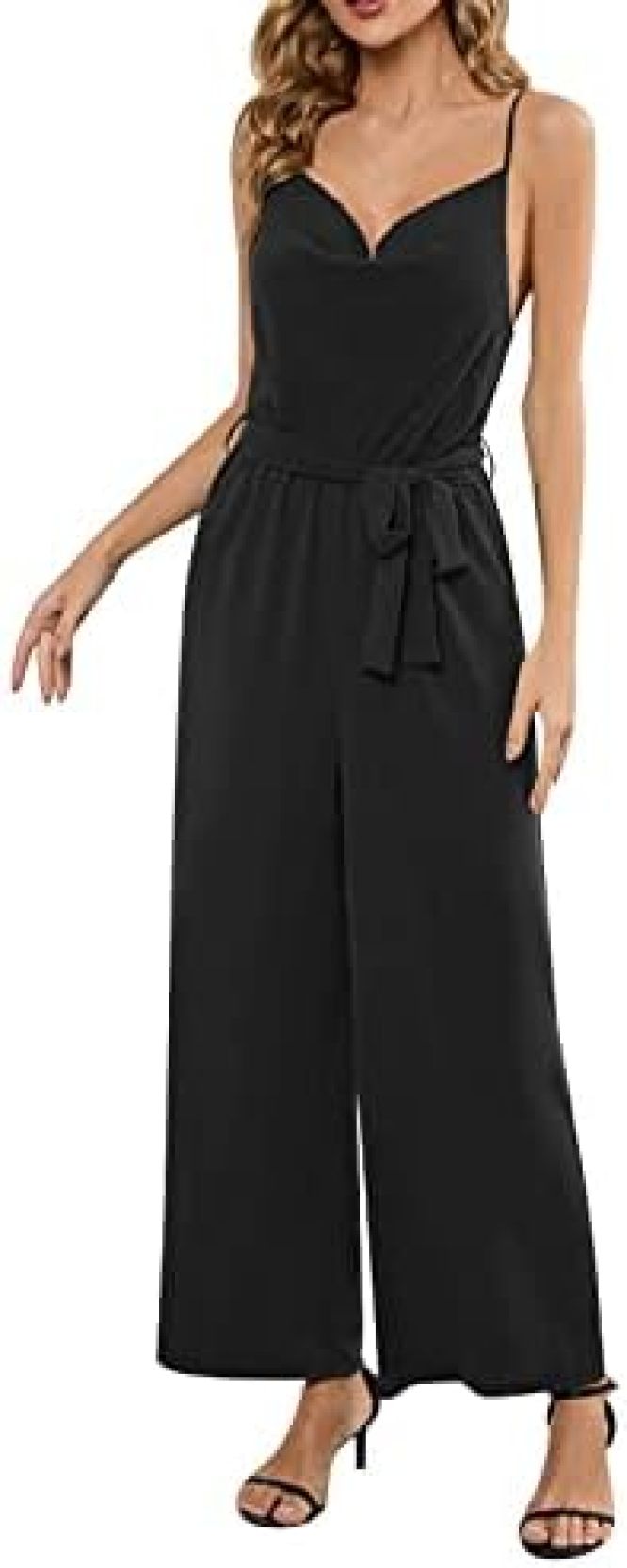 【20%OFFクーポン〜】カーゴパンツ レディース Vネックスプライシングジャンプスーツストレートパンツ ロンパース レディース セクシー