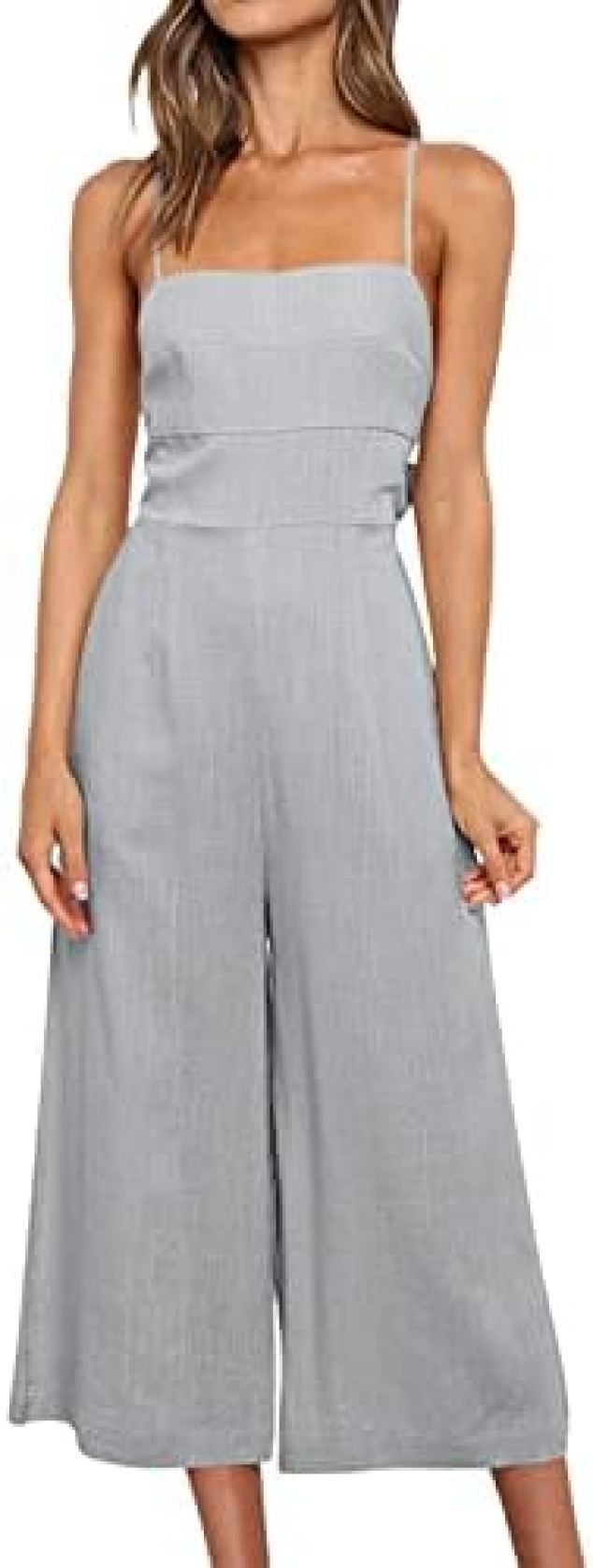 【20%OFFクーポン～】オールインワン レディース 綿 麻 オーバーオール ゆったり カジュアル 無地 ロング マキシ ズボン 大きいサイズ サロペット 夏 カジュアル 通勤 普段着 夏服 通学 おしゃれ ワイドパンツ 美脚