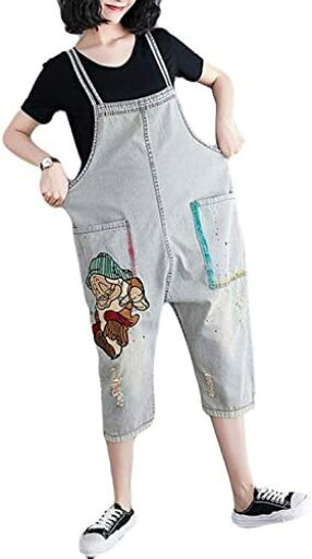 【20%OFFクーポン〜】オーバーオール レディース ゆる カジュアル サロペットパンツ デニム 韓国風 無地 プリント オールインワン ハロンパンツ 7分丈 夏服 薄手 gパン サロペットパンツ ジーンズ ファッション 【20%OFFクーポン〜】オーバーオール レディース ゆる カジュアル サロペットパンツ デニム 韓国風 無地 プリント オールインワン ハロンパンツ 7分丈 夏服 薄手 gパン サロペットパンツ ジーンズ ファッション