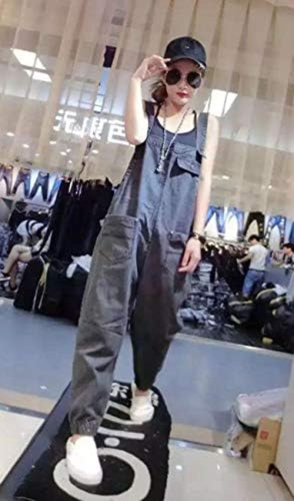 【20%OFFクーポン〜】レディース デニム サロペット 春 夏 サルエル パンツ つなぎ オールインワン オーバーオール ゆったり シンプル ポケット付き カジュアル 大きい サイズ