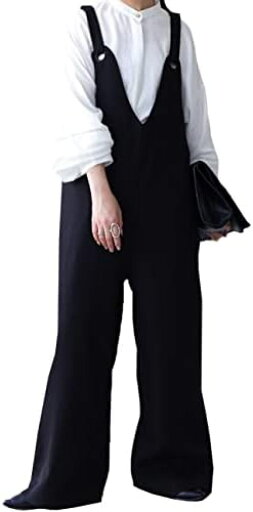 【20%OFFクーポン〜】サロペット パンツ レディース 無地 ロング 【20%OFFクーポン〜】サロペット パンツ レディース 無地 ロング