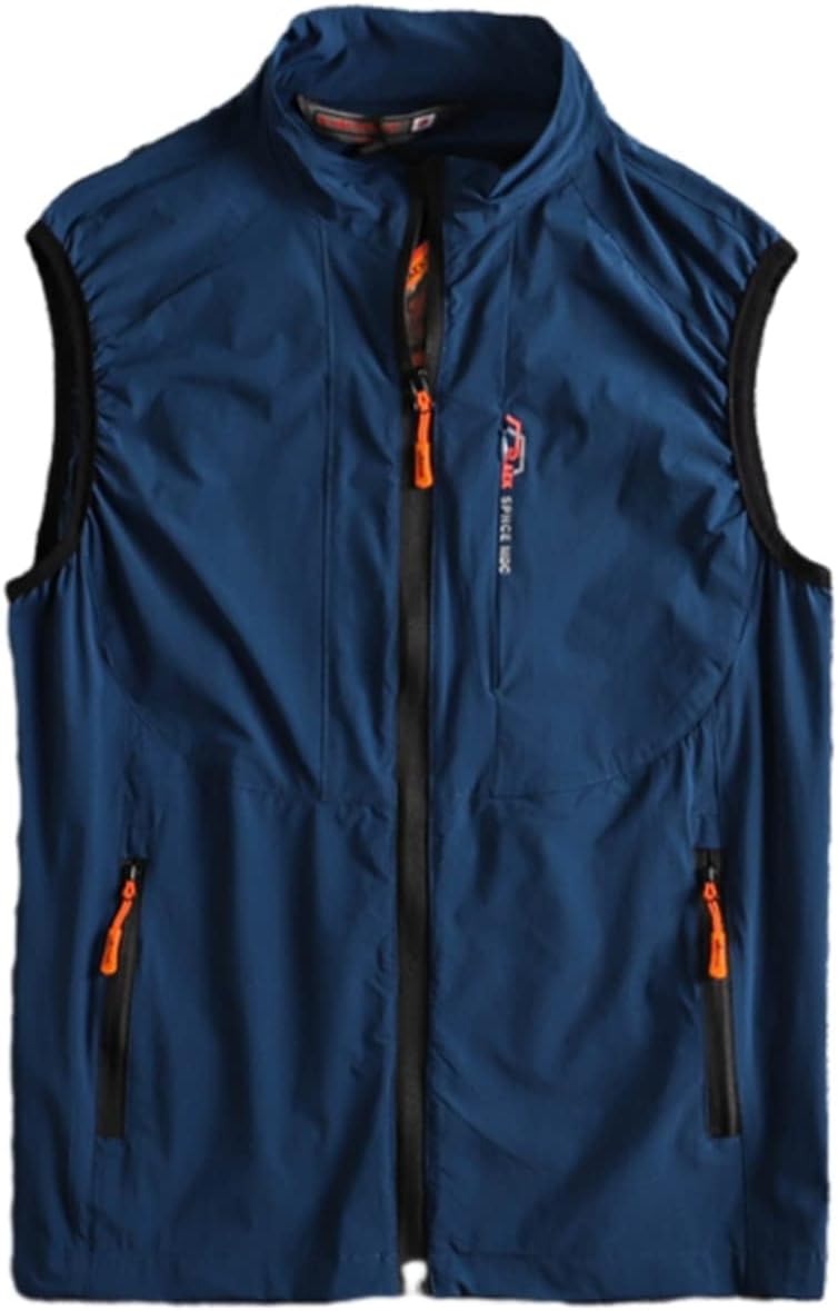 【20%OFFクーポン〜】チョッキ ベスト 春夏 夏用ジャケット 袖無し メンズ 重ね着 薄手 ファスナーポケ..