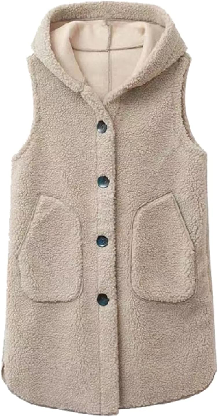 ボアベスト レディース ロングベスト ボアフリース L-5XL フード付き 厚手 保温 もこもこ カジュアル 無地 シンプル 秋冬 大きいサイズ ノースリーブ 起毛 上着 開襟 厚手 アウター ファー