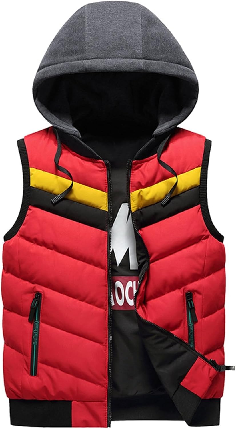 ダウンコットン 中綿ベスト メンズ 両面着ベスト リバーシブル 綿入り アウター ノースリーブ チョッキ 重ね着 フード付き 防風 保温 防寒 カジュアル 軽量 大きいサイズ アウトドア スポーツ
