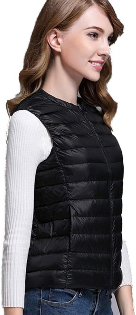 ストレッチライトダウンベストタイプ ダウンコート カーディガン ストレッチ 女性 ショート丈 ポーチ 持ち運び 収納 ダウンベスト インナー 万能 スーツ ライトダウン インナーダウン ベスト