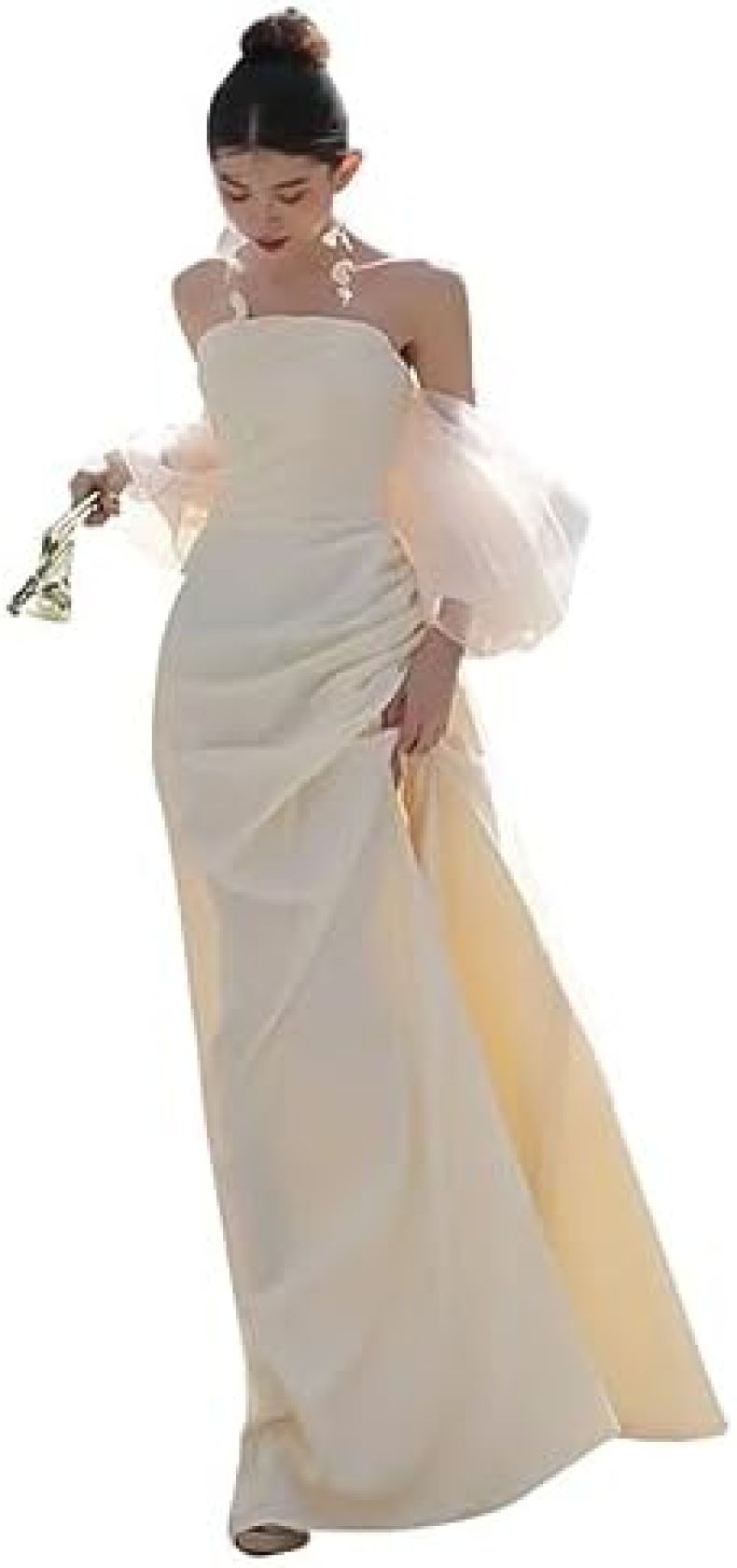 【20%OFFクーポン〜】ウエディングドレス 白 シンプル ロング 結婚式 前撮り ドレス オフショルダー イブニングドレス 二次会 花嫁ドレス 海外挙式