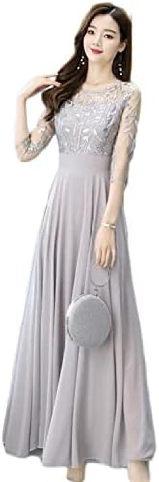 【20%OFFクーポン〜】パーティードレス 演奏会ドレス スパンコール シフォン プリーツ ホワイト レッド コンサート 大きいサイズ 花柄 表彰式 セレモニー コンクール 大人 お呼ばれ クルーネック 春夏 2次会