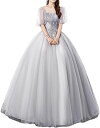 【20%OFFクーポン〜】レディース ウェディングドレス ドレス ワンピース 結婚式ドレス 花嫁ワンピース イブニングドレス ロングドレス チュールワンピース フォーマル エレガント 半袖 ハイウエスト スリム パーティー 卒(4)