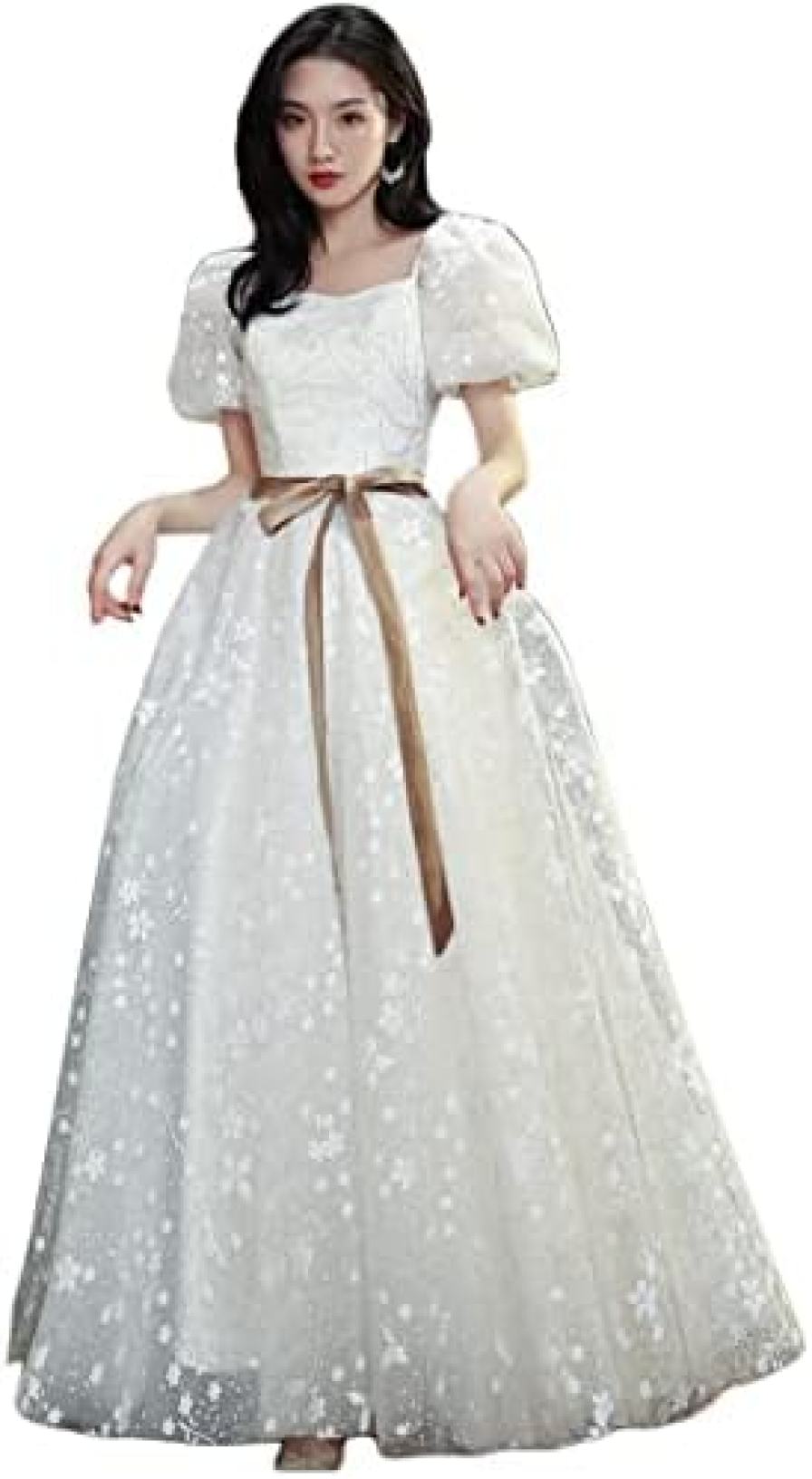 【20%OFFクーポン〜】ドレス レディース イブニングドレス 宴会ドレス ワンピース パフォーマンス コーラス ホスト 発表会 演奏会 二次会 結婚式 きれいめ エレガント Aライン パーティー 体型カバー 刺繍 フォーマル