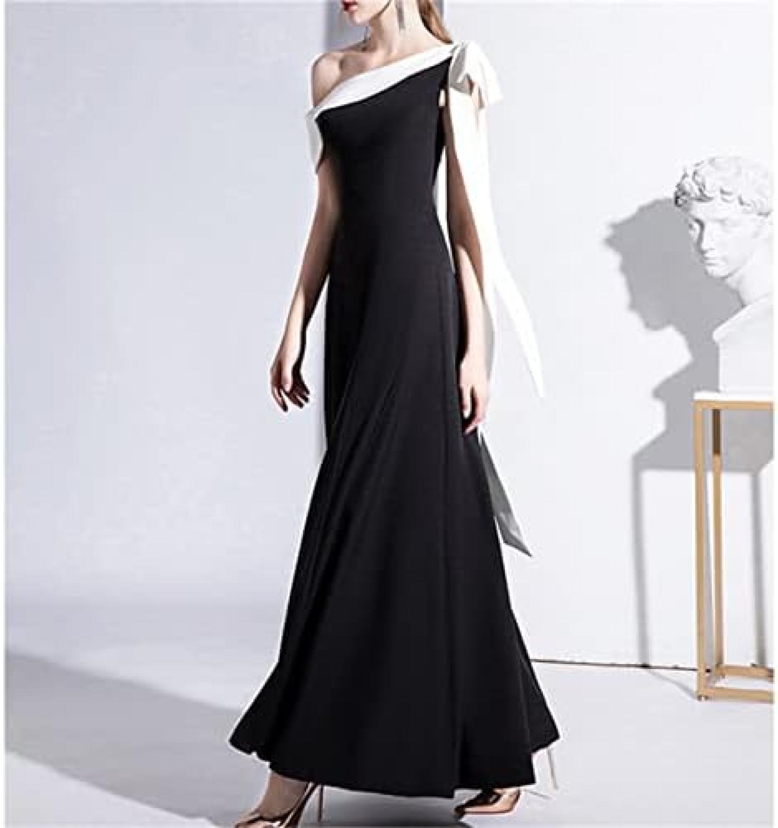 【20%OFFクーポン〜】ドレス イブニングドレス レディース ロングドレス ワンピース Aライン ハイウエスト マキシ 袖なし 気質 エレガント おしゃれ シンプル きれいめ フォーマル 着痩せ 二次会 お呼ばれ パーティー