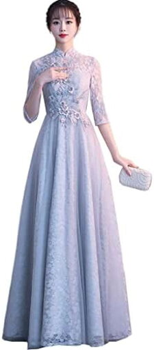 【20%OFFクーポン〜】イブニングドレス チャイナドレス レディースドレス 宴会ドレス ロングワンピース マキシドレス パフォーマンス コーラスホスト 発表会 演奏会 二次会 披露宴 花柄 レース ハイウエスト スタンドネッ 【20%OFFクーポン〜】イブニングドレス チャイナドレス レディースドレス 宴会ドレス ロングワンピース マキシドレス パフォーマンス コーラスホスト 発表会 演奏会 二次会 披露宴 花柄 レース ハイウエスト スタンドネッ