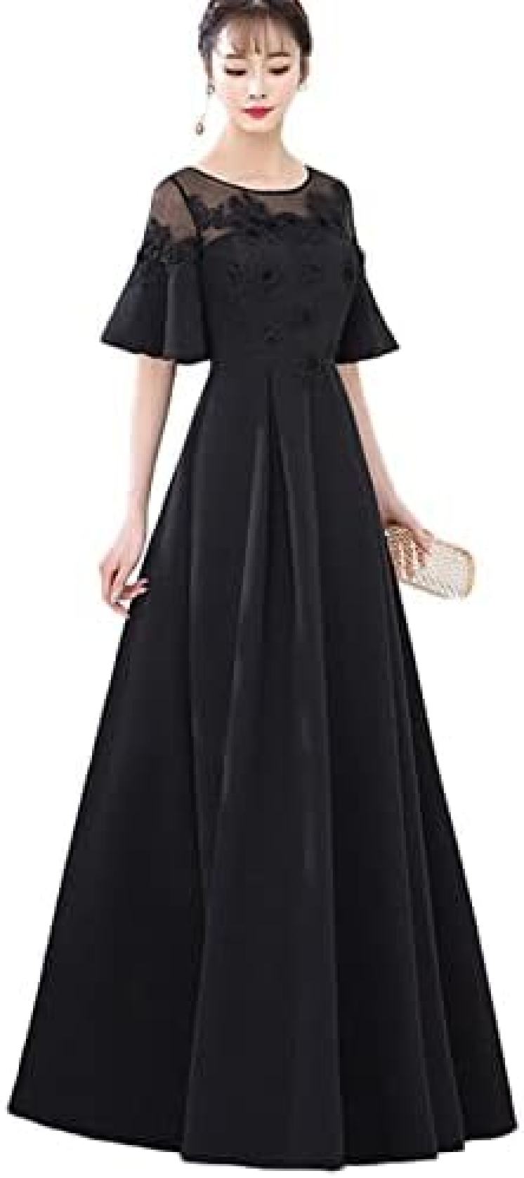 【20%OFFクーポン〜】パーティードレス レディース イブニングドレス ロングドレス ワンピース フレアー レース 宴会 上品 Aライン ハイウエスト 結婚式 カクテル 可愛い マキシ丈 花嫁 ピアノ 二次会 お呼ばれ 演奏