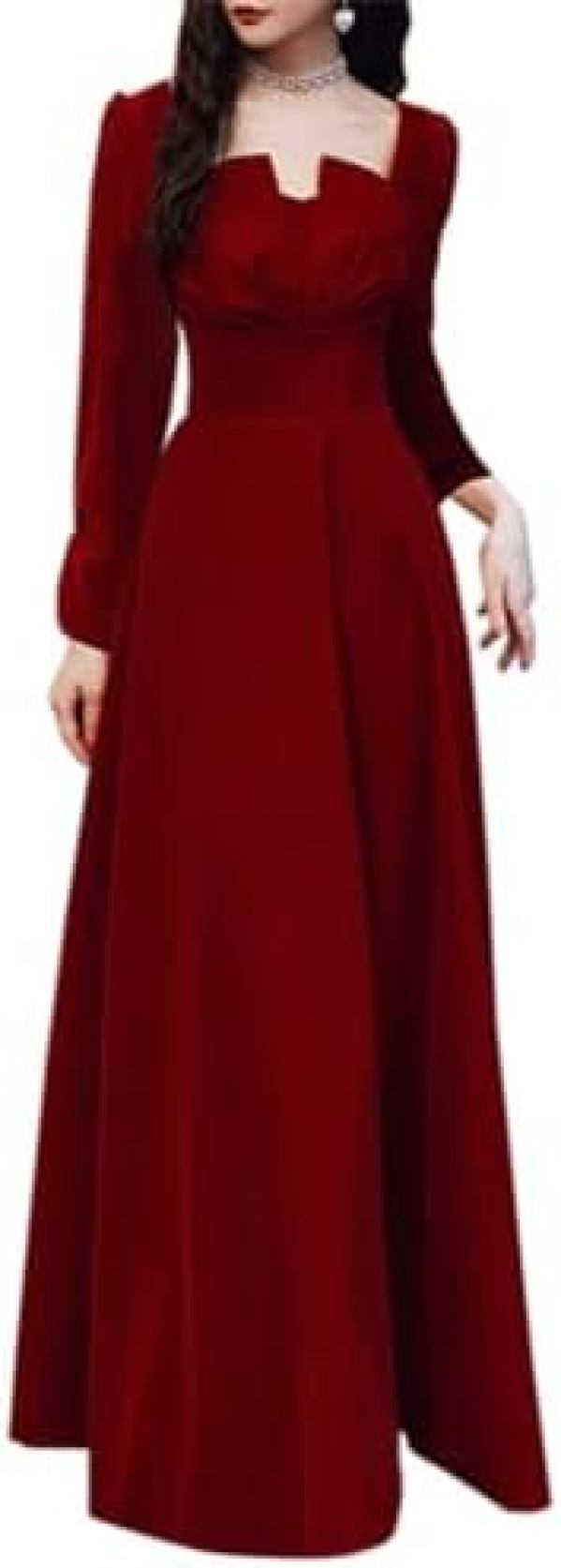 【20%OFFクーポン〜】ロングドレス レディース ドレス イブニングドレス 結婚式ドレス フォーマルドレス 二次会 お呼ばれ 花嫁 長袖 Aライン ロング丈 フォーマル 謝恩会 パーティー 演奏会 発表会 披露宴 女子会