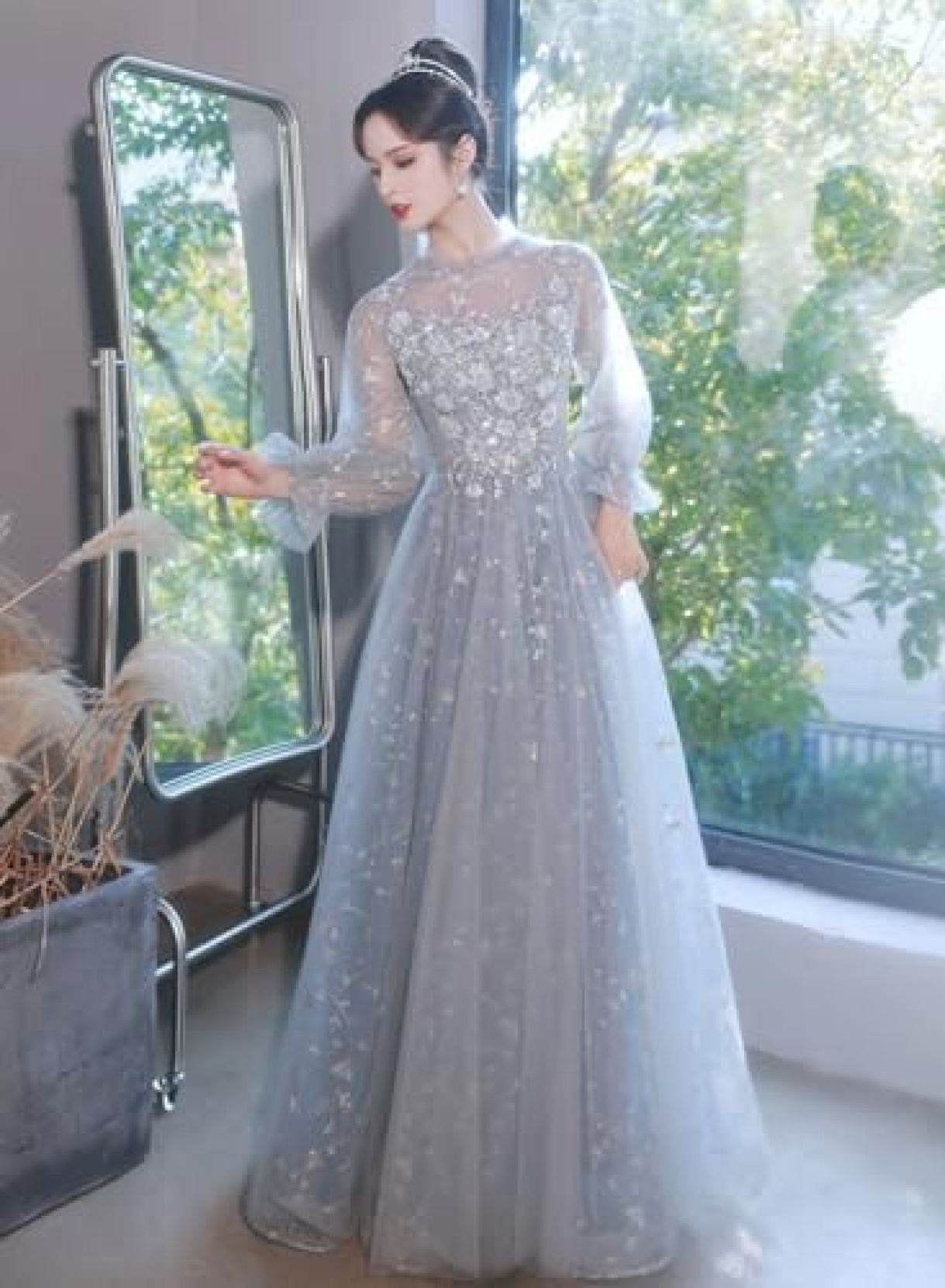 【20%OFFクーポン〜】レディース ドレス ロングドレス パーティードレス イブニングドレス ワンピース フォーマル エレガント スパンコール チュール 発表会 演奏会 卒業式 パーティー