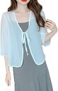 春 夏 秋 UVカット シフォン カーディガン ボレロ シフォンシャツ 無地 トップス アウター 涼しい 長袖 韓国ファッション シンプル レディースファッショ...