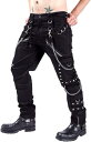 ゴシックパンク ズボン メンズ クールゴス チェーン付き カーゴパンツ ロック かっこいい ヒップホップ ストリートファション 男女兼用 ダンスウェア ライブ衣...