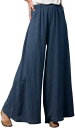 サルエルパンツ ガウチョパンツ レディース ワイドパンツ ゆったり カジュアル ロングパンツ 民族風 綿麻 コットンリネン 文芸風 春夏 リネン 九分パンツ 着...