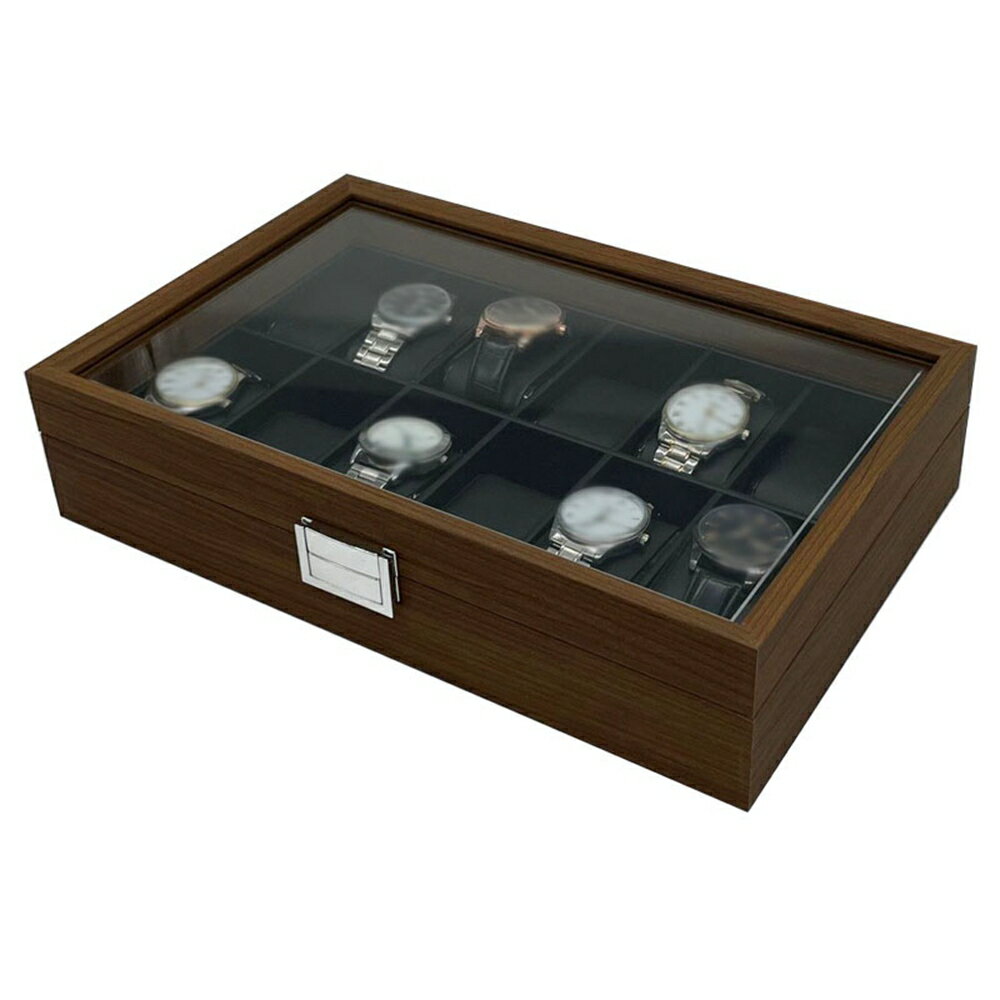 【20%OFFクーポン〜】腕時計収納ケース　高級　木製　コレクションケース　ウォッチボックス　母のプレゼント　母の日　おしゃれ　時計ケース　腕時計ケース　大容量　アクセサリーケース　ジェリー収納　ディスプレイケース　12本　レッド
