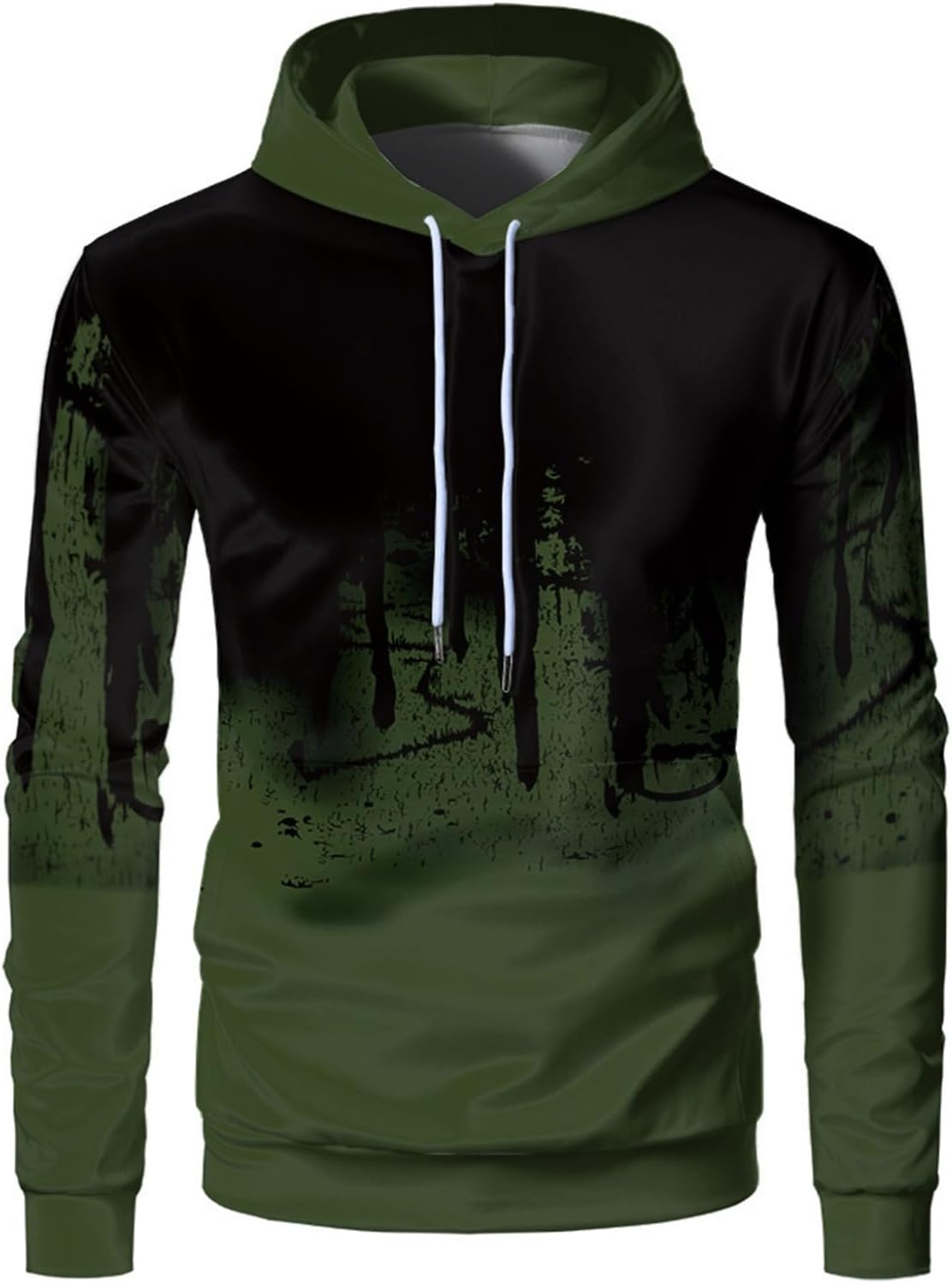 メンズ 落書き パーカー 3Dプリント フルオーバー 長袖 フード付き トレーナー 男女兼用 ドローストリ..