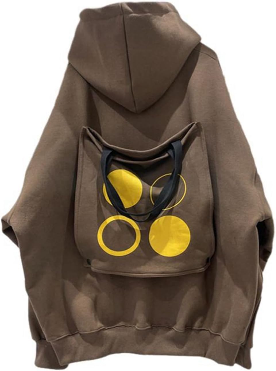 パーカー メンズ フード付き プルオーバー 秋冬服 後ろバッグ付き 面白い カンガルーポケット オーバーサイズ 長袖 上着 おしゃれ 男女兼用 スウェット コッ...